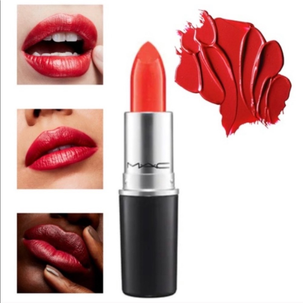 MAC COSMETICS Cremesheen Lipstick 232 Dozen Carnations Warm Orange Pearl NIB $25